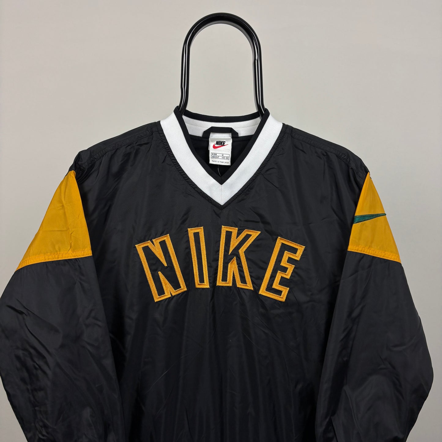 90s Nike Windbreaker Sweatshirt Black XS
