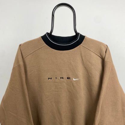 90s Nike Sweatshirt Brown Medium