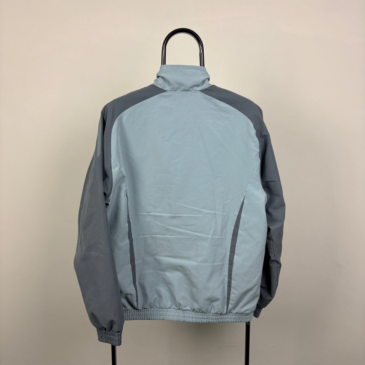 00s Adidas Windbreaker Jacket Grey Small