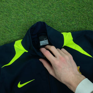 00s Nike Barcelona Tracksuit Jacket + Joggers Set Blue Small