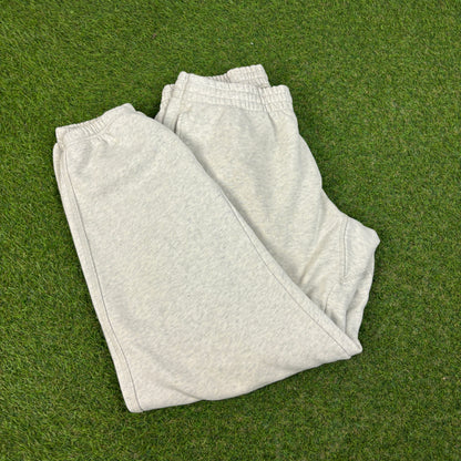 00s Nike Baggy Wide Leg Cotton Joggers Grey Medium