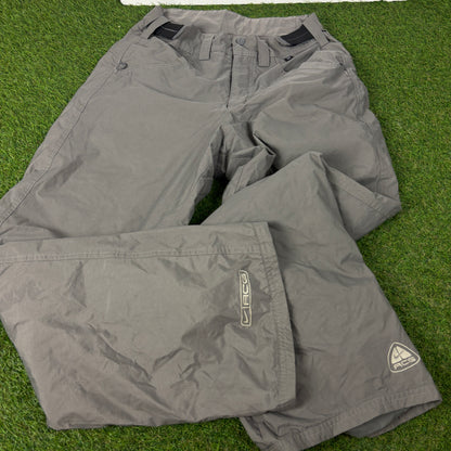 00s Nike ACG Ski Salopettes Joggers Grey Small