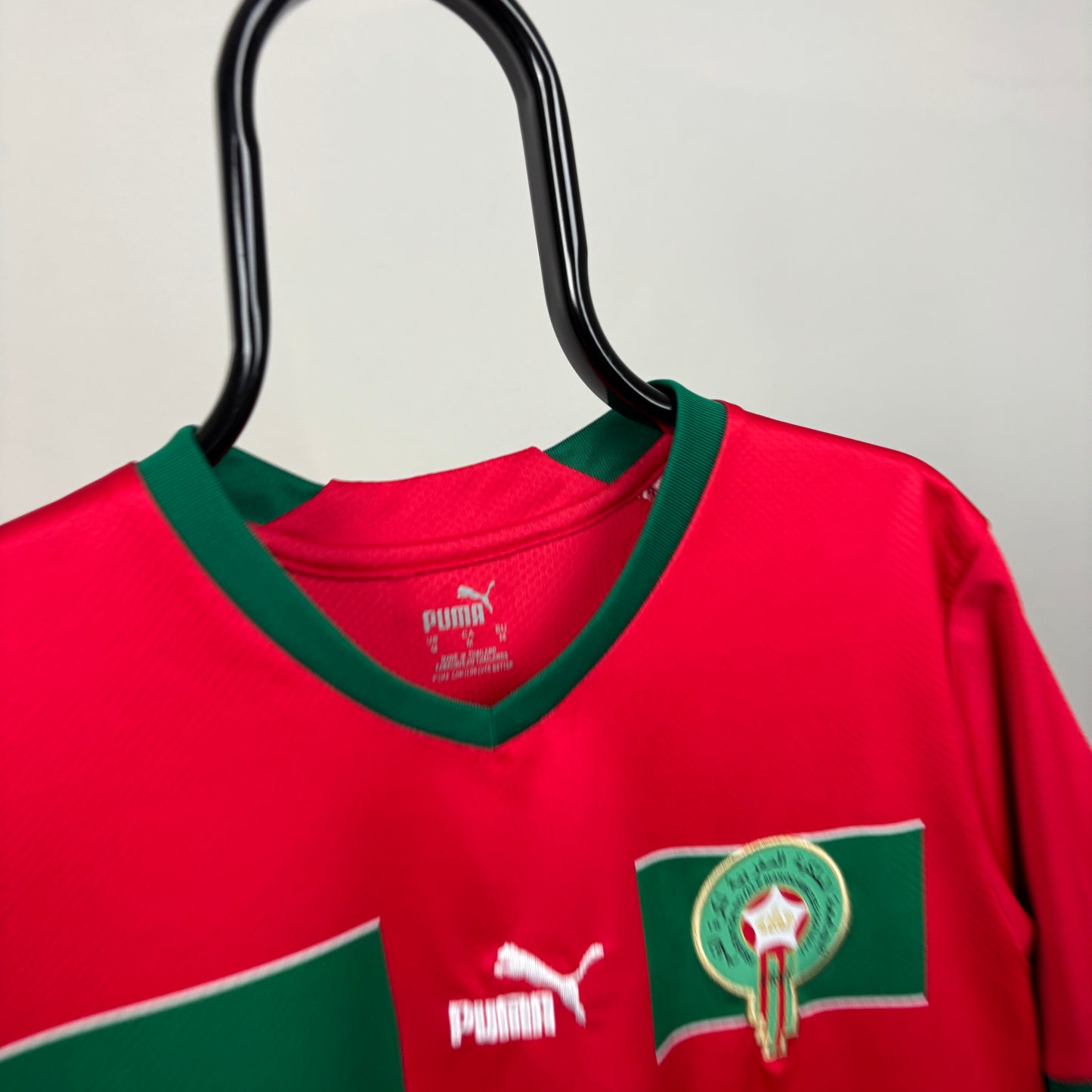 00s Nike Morocco Hakimi Football Shirt T-Shirt Red Medium
