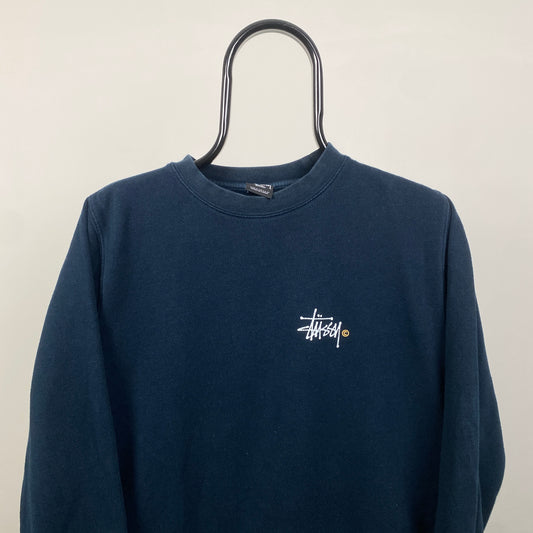 00s Stussy Sweatshirt Blue Small