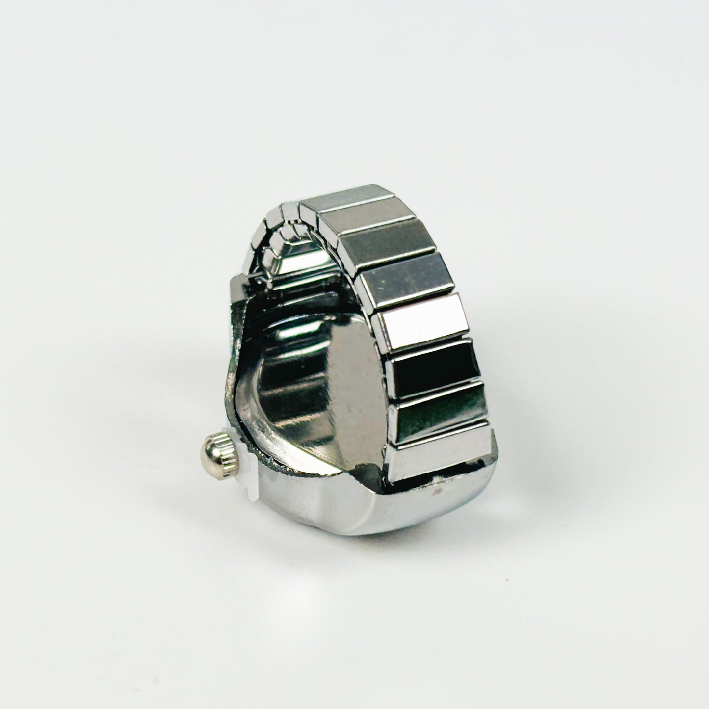 Retro Adjustable Watch Ring Oval Blue