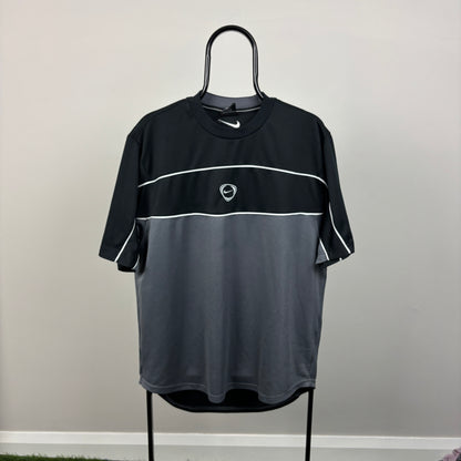 00s Nike Centre Swoosh T-Shirt Black Large