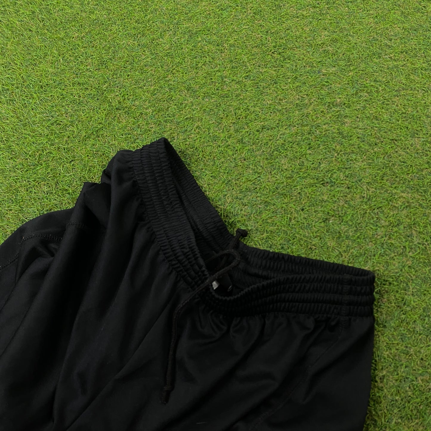 Retro Nylon Football Shorts Black Medium