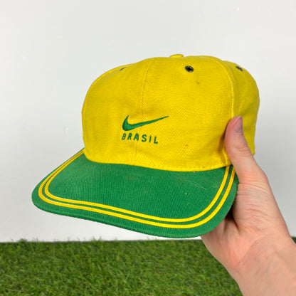 90s Nike Brazil Hat Yellow