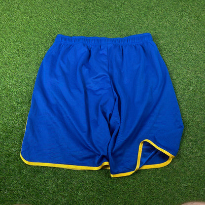 Retro Champion Basketball Shorts Blue XL
