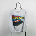Retro Ernie Irvan Nascar Sweatshirt Grey XL