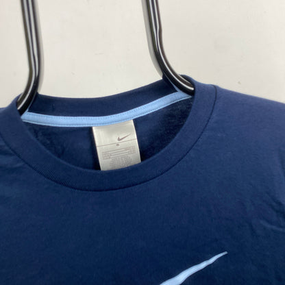 00s Nike Swoosh T-Shirt Blue Small