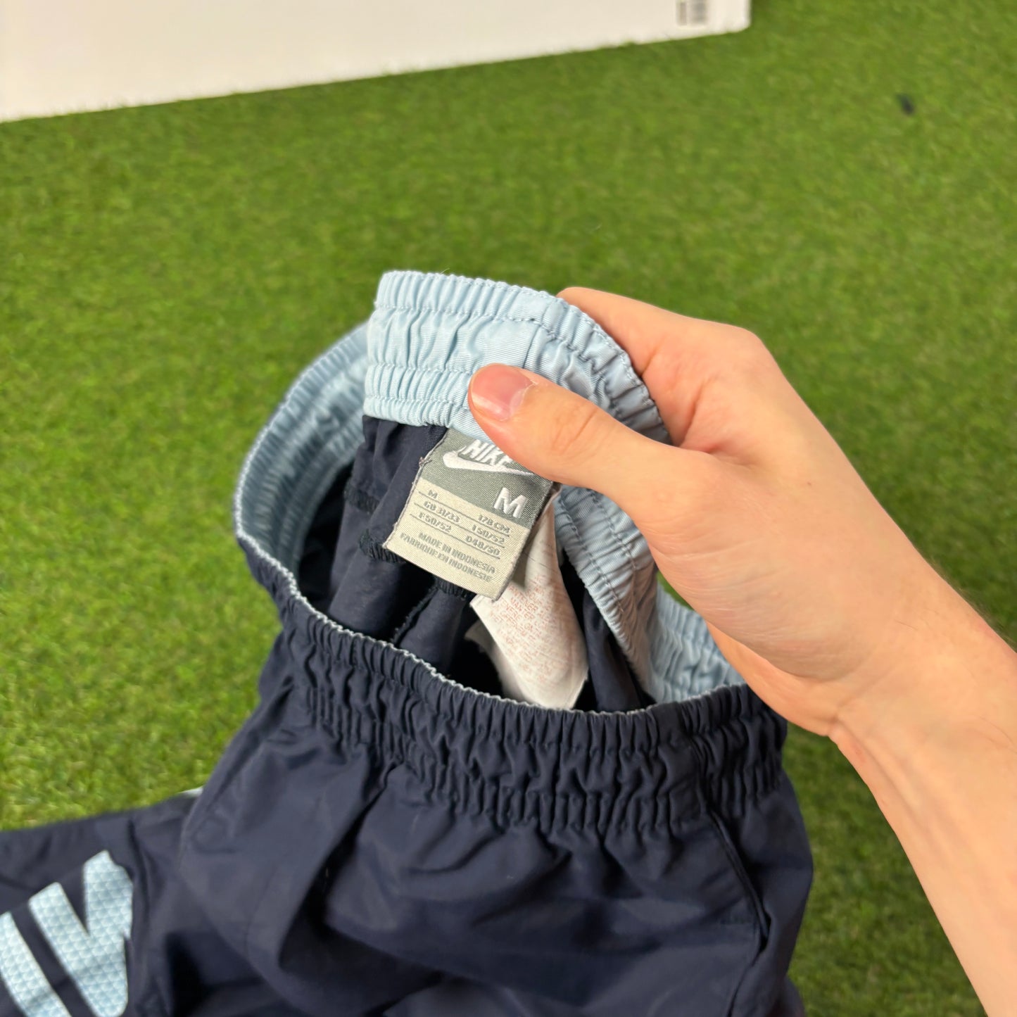 00s Nike Shox 3/4 Length Joggers Shorts Blue Medium