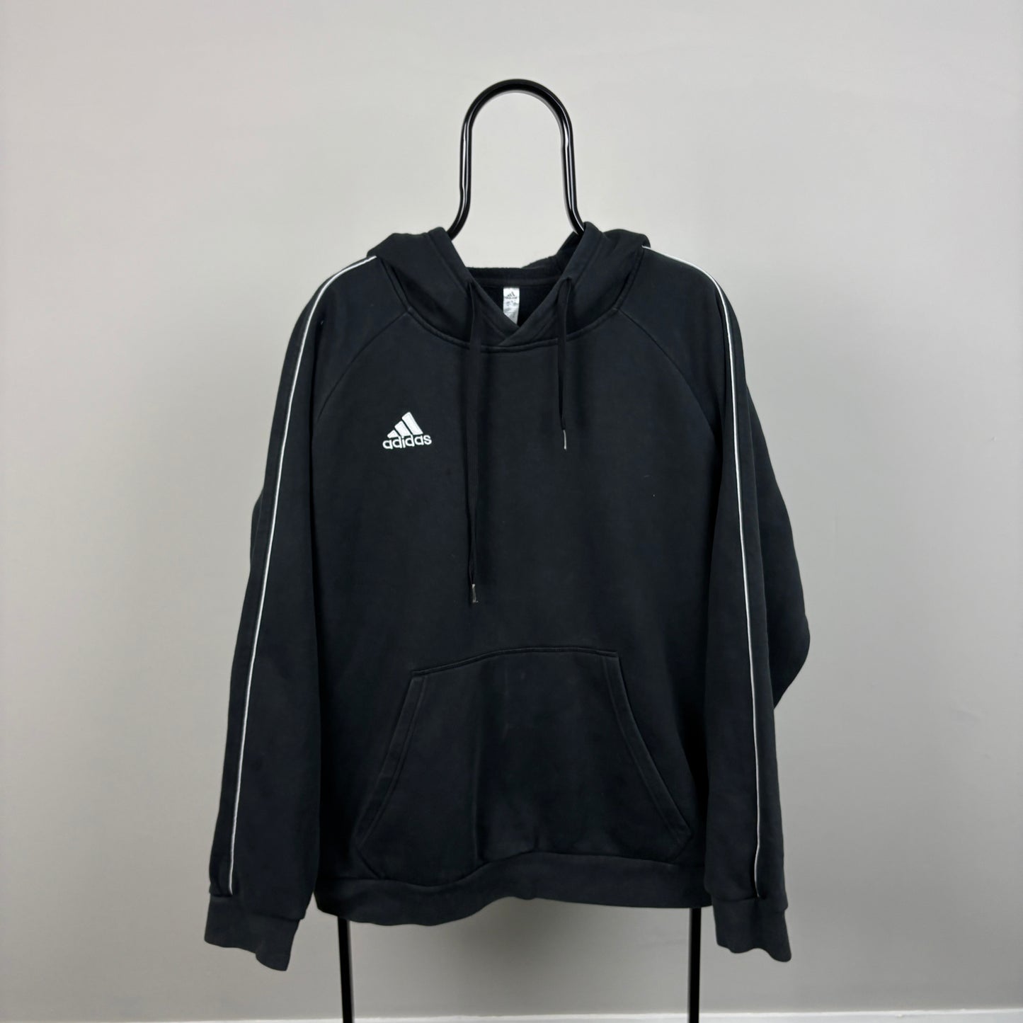 00s Adidas Hoodie Black XL