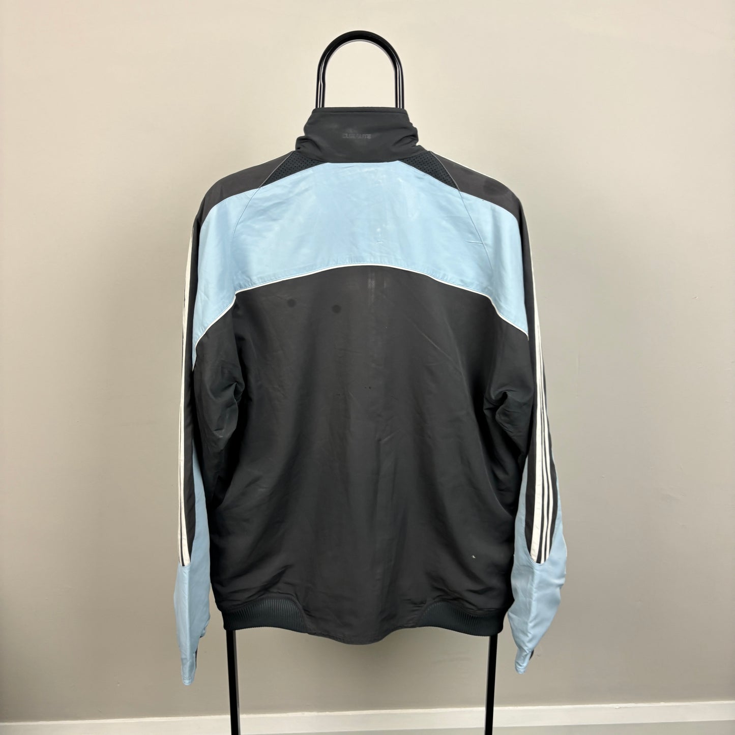 00s Adidas Windbreaker Jacket Blue Large