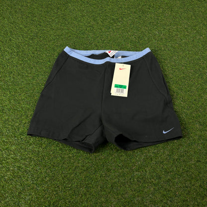 90s Nike Cotton Stretchy Shorts Black XL