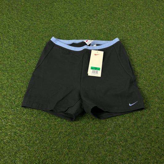 90s Nike Cotton Stretchy Shorts Black XL