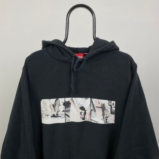 SS15 Supreme Kids Hoodie Black Large