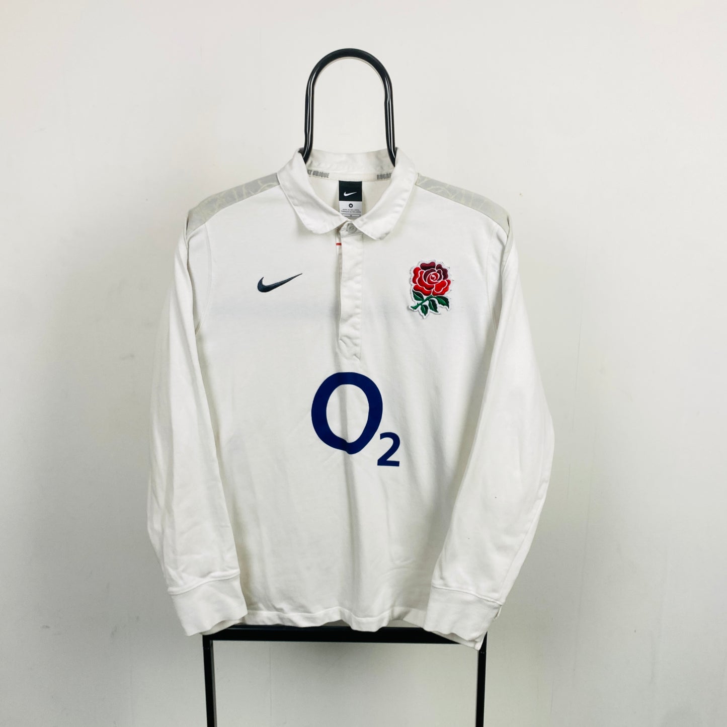 00s Nike England Rugby Sweatshirt White Medium