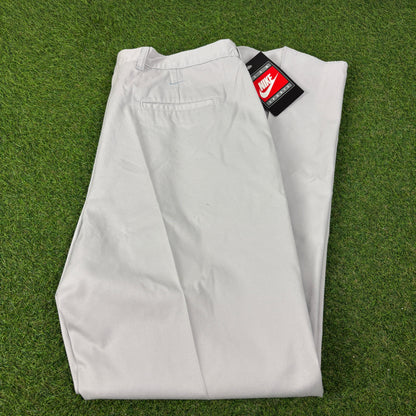 90s Nike Chino Golf Trousers Joggers Grey XL