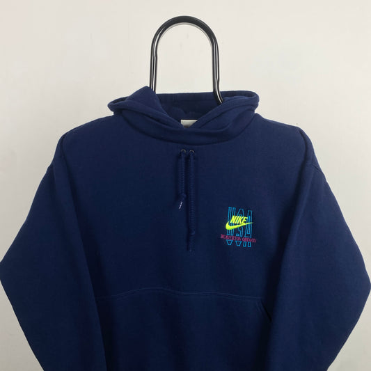 90s Nike Hoodie Blue Small