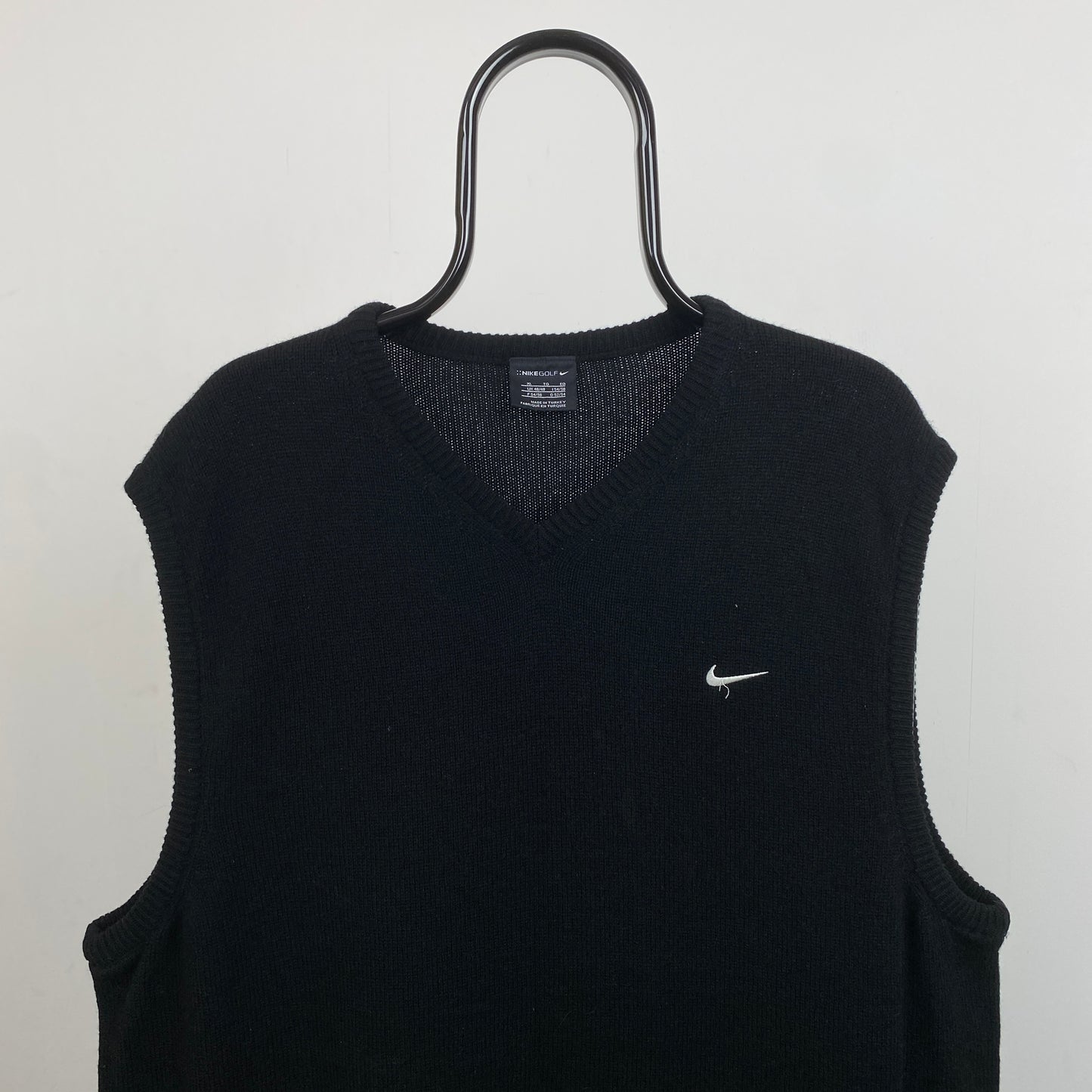 00s Nike Golf Sweater Vest Sweatshirt Black XL