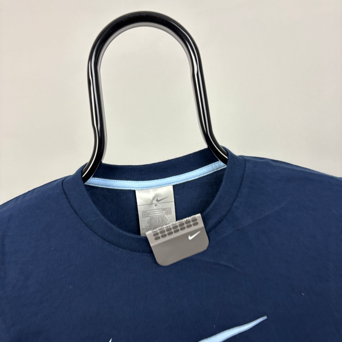 00s Nike Swoosh T-Shirt Blue Small