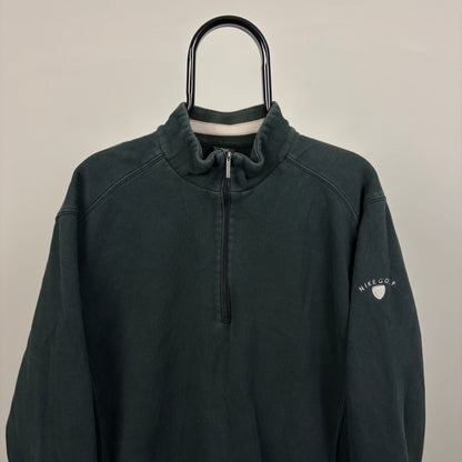 00s Nike Golf 1/4 Zip Sweatshirt Black Large