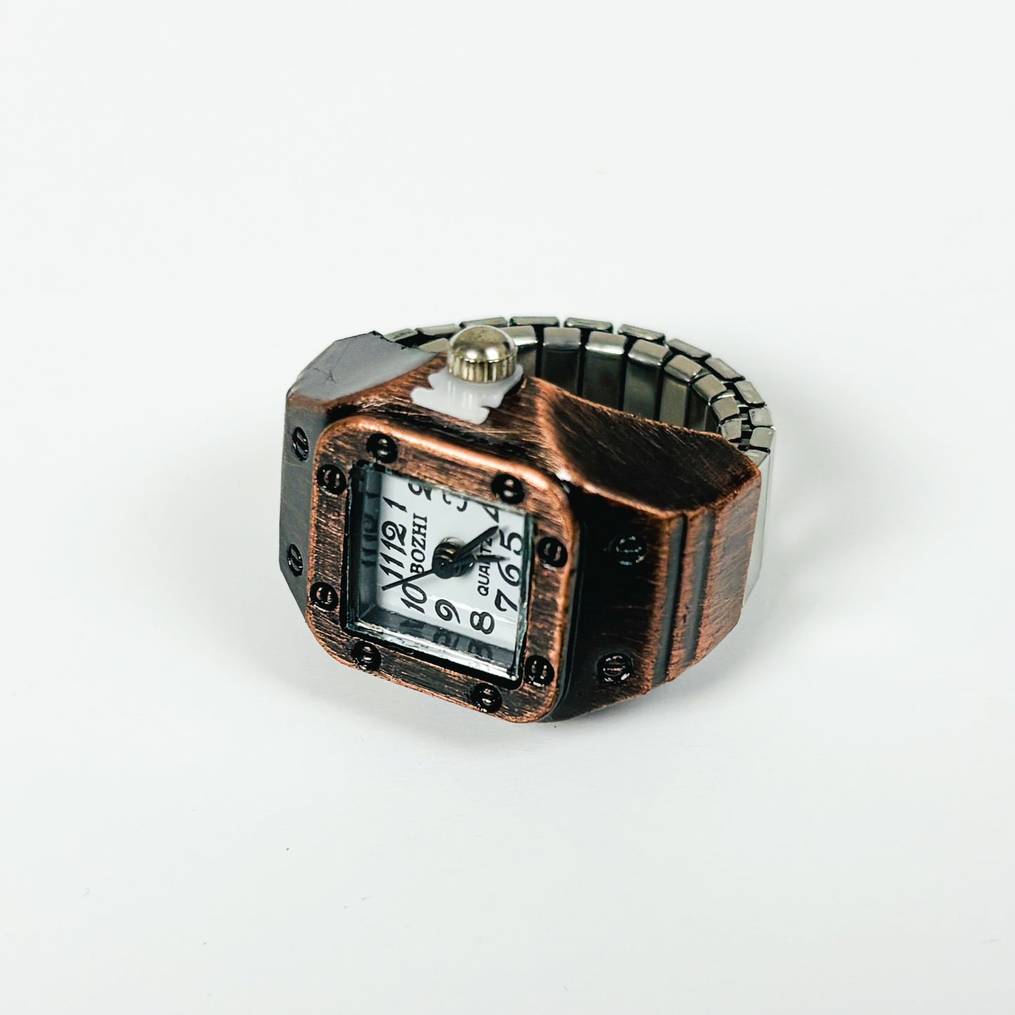 Vintage Watch Ring Adjustable Copper