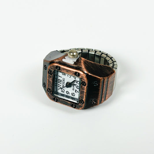 Vintage Watch Ring Adjustable Copper