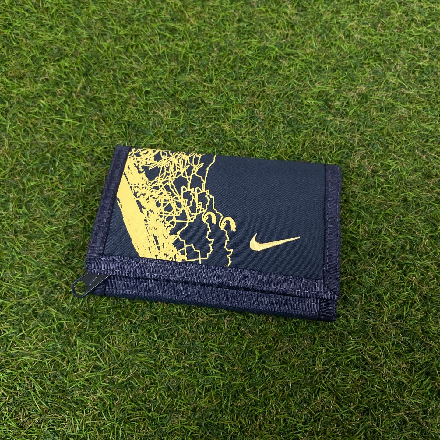 00s Nike Tri-Fold Wallet Card Holder Blue