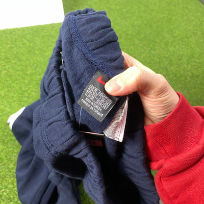 00s Nike Wide Leg Cotton Joggers Blue XL