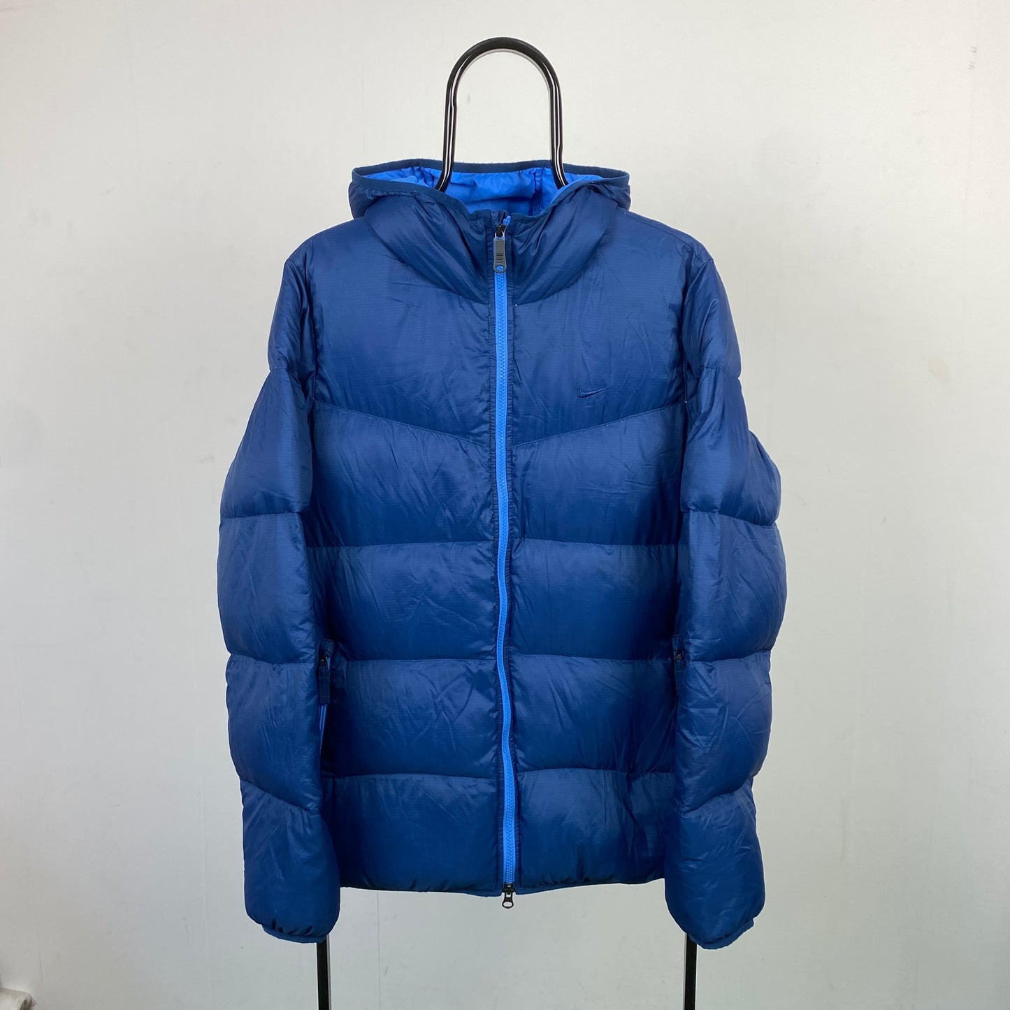 00s Nike Puffer Jacket Blue Small