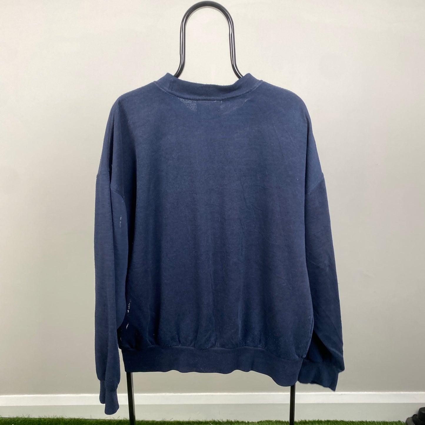 00s Reebok Sweatshirt Blue Medium