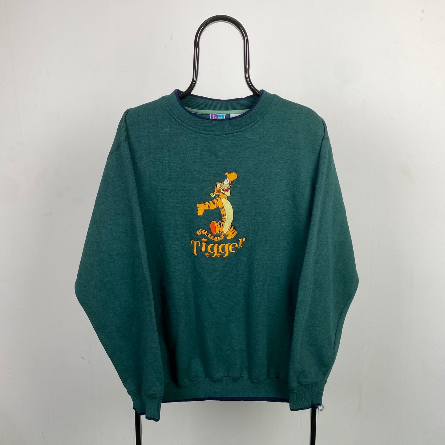 Retro Disney Tigger Sweatshirt Green XL