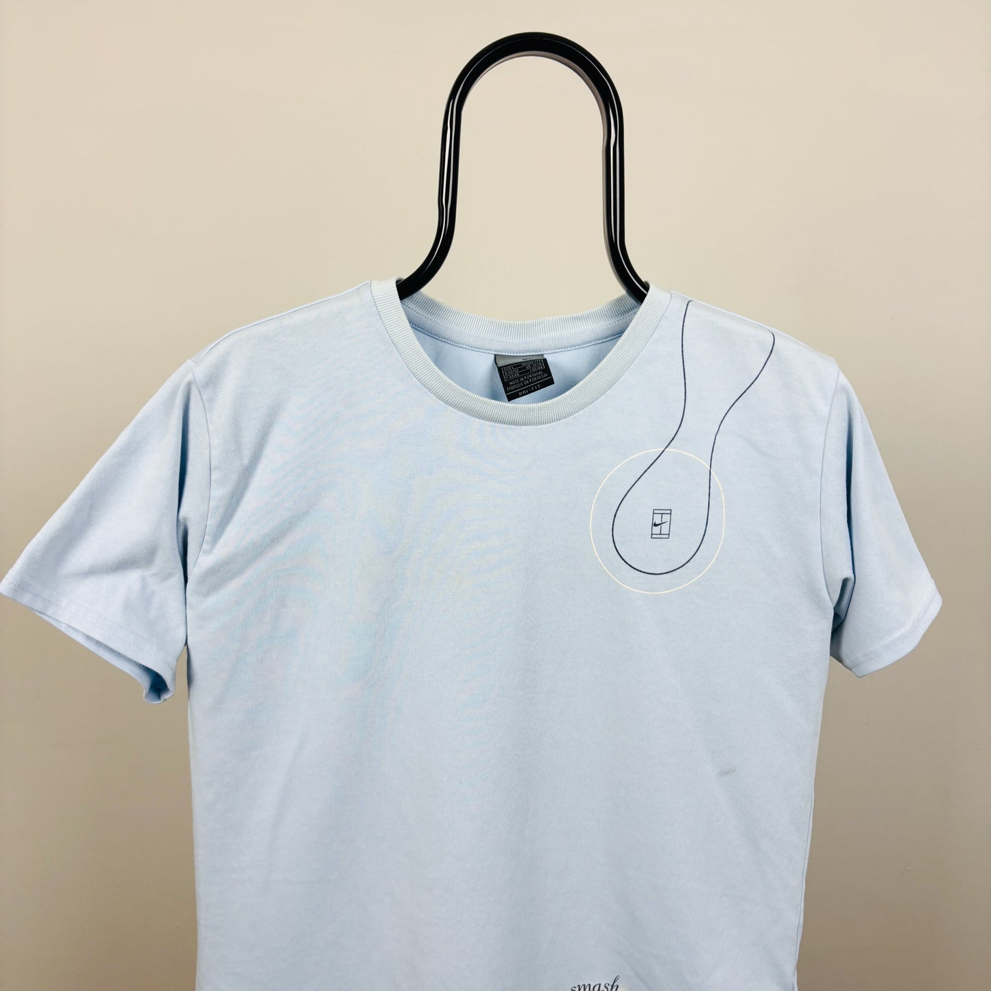 00s Nike Court Tennis T-Shirt Baby Blue Large
