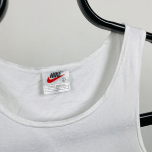 90s Nike Vest T-Shirt White Small