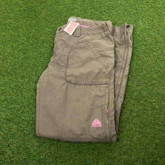 00s Nike ACG Cargo Trousers Joggers Brown Large