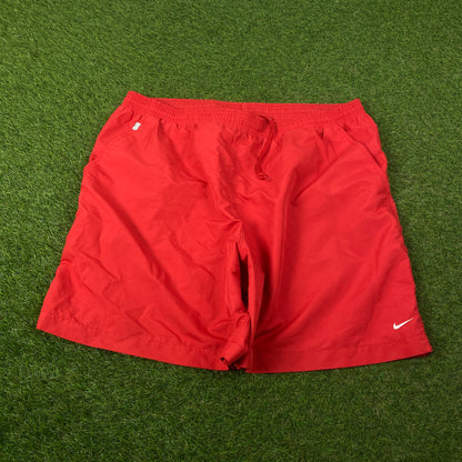 00s Nike Court Tennis Shorts Red Large