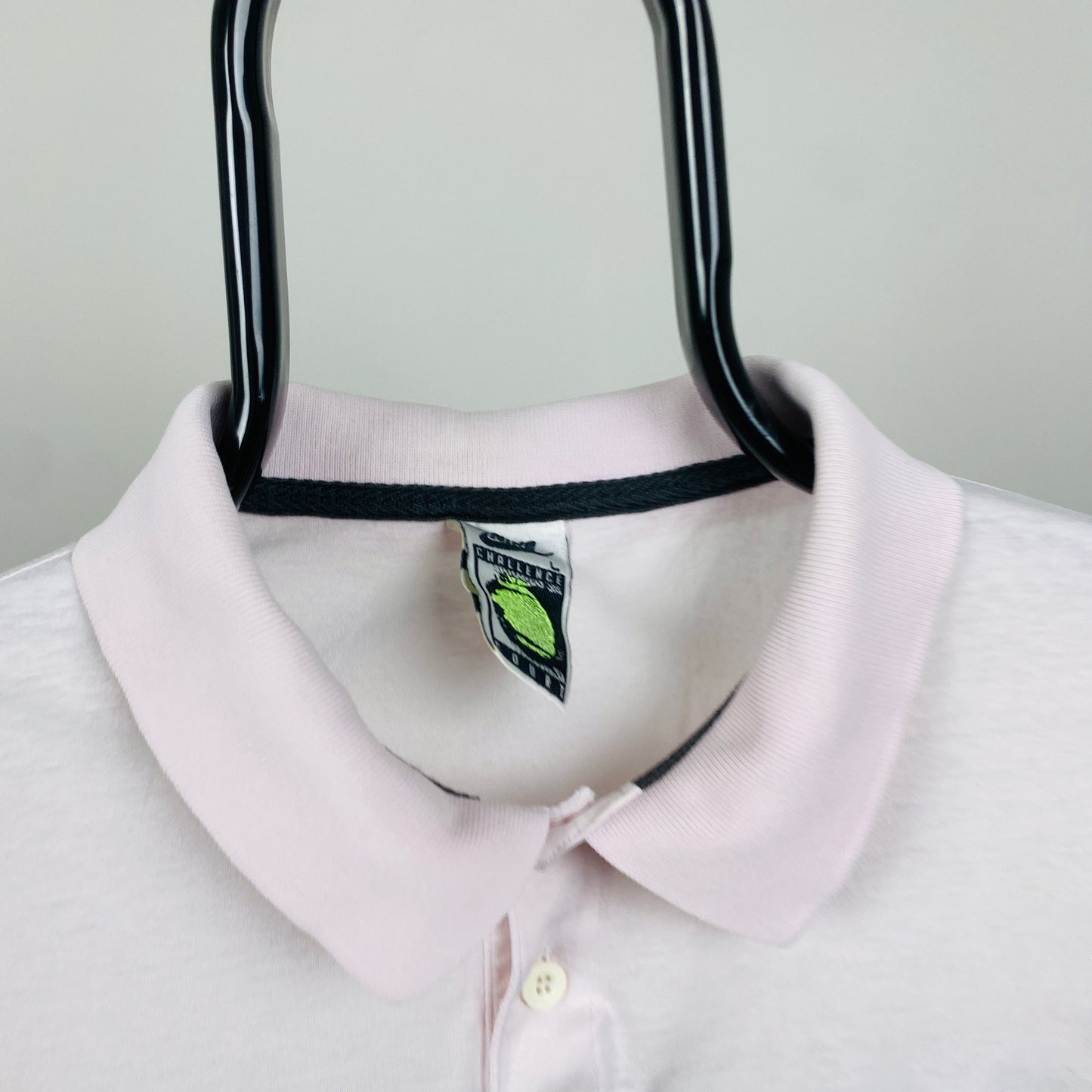 90s Nike Challenge Court Polo Shirt T-Shirt Pink Large