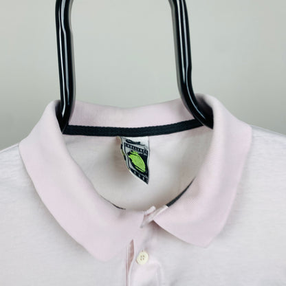 90s Nike Challenge Court Polo Shirt T-Shirt Pink Large