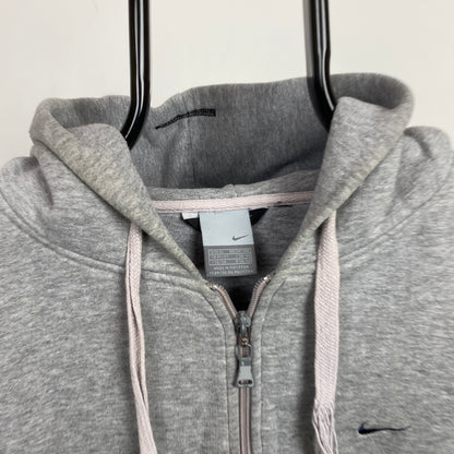 00s Nike Air Max Zip Heavyweight Hoodie Grey XL