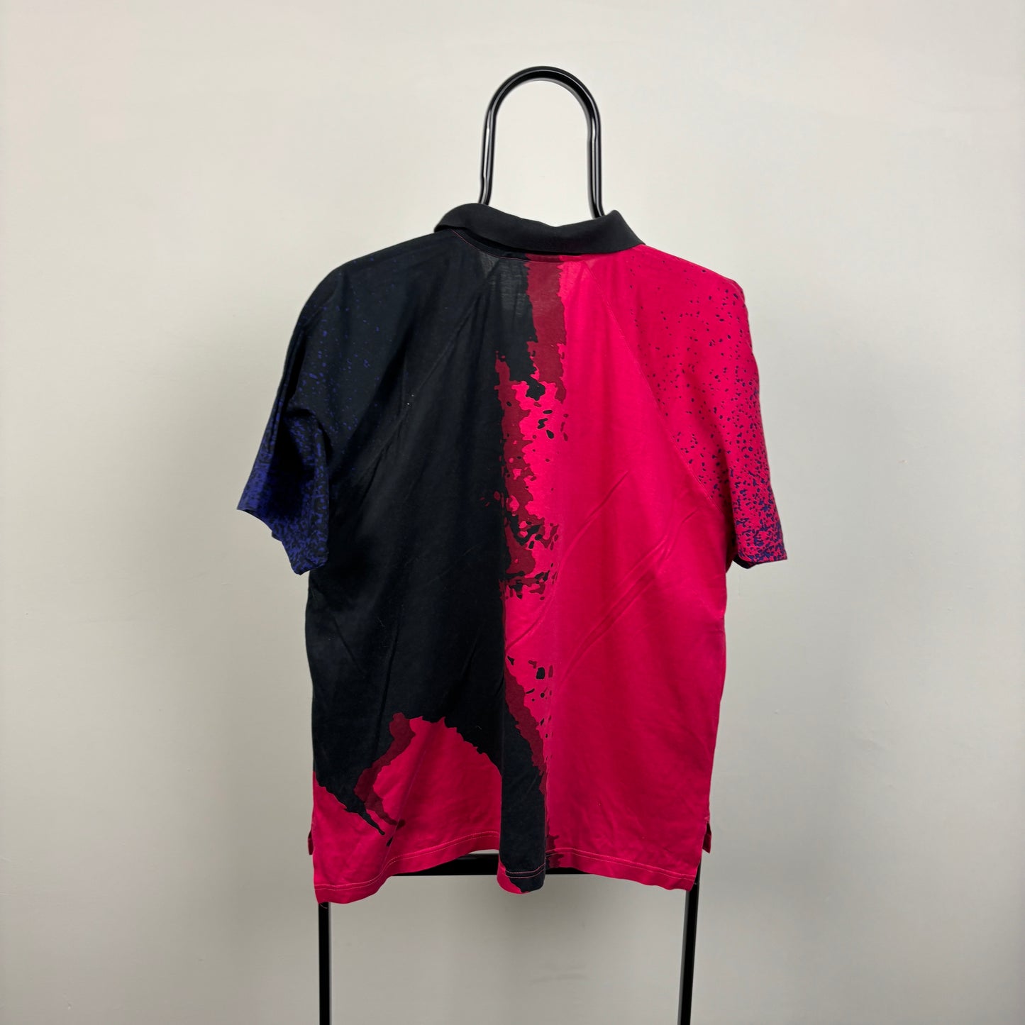 90s Nike Challenge Court Agassi Polo Shirt T-Shirt Red Large
