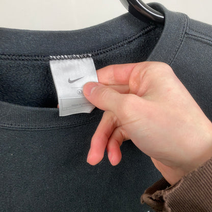 00s Nike Heavyweight Sweatshirt Black Large