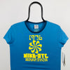 00s Nike Marathon T-Shirt Blue Small