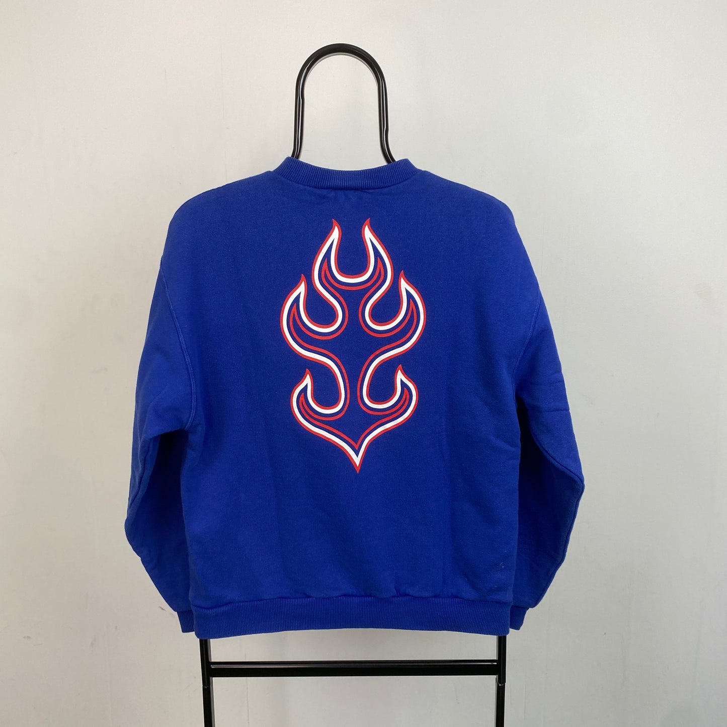 Retro 1996 Japan Football Sweatshirt Blue Medium