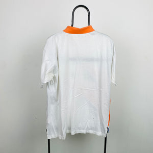 90s Nike Challenge Court Polo Shirt T-Shirt White Large