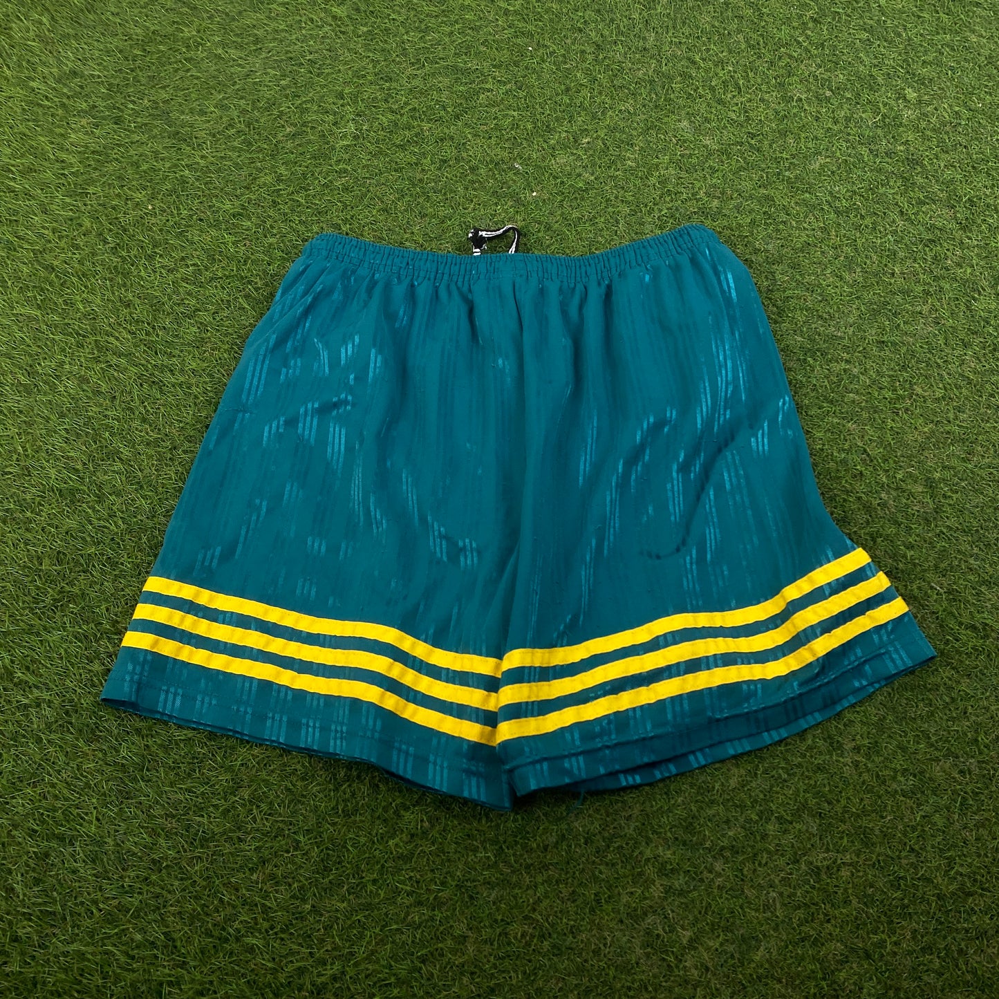 90s Adidas Football Shorts Green Medium