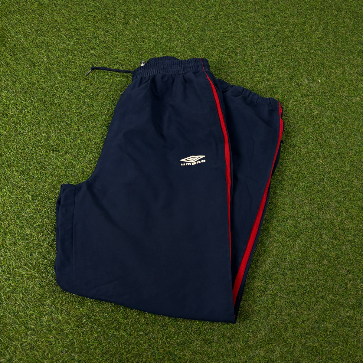 00s Umbro Piping Joggers Blue Small