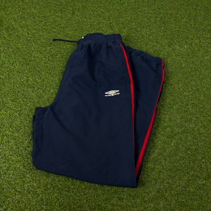 00s Umbro Piping Joggers Blue Small