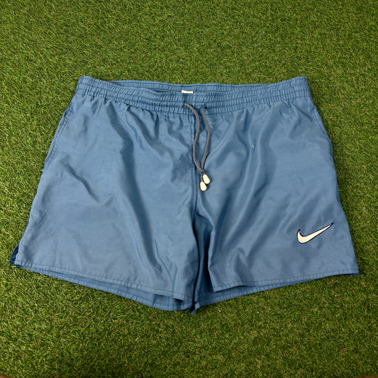90s Nike Shorts Blue Large